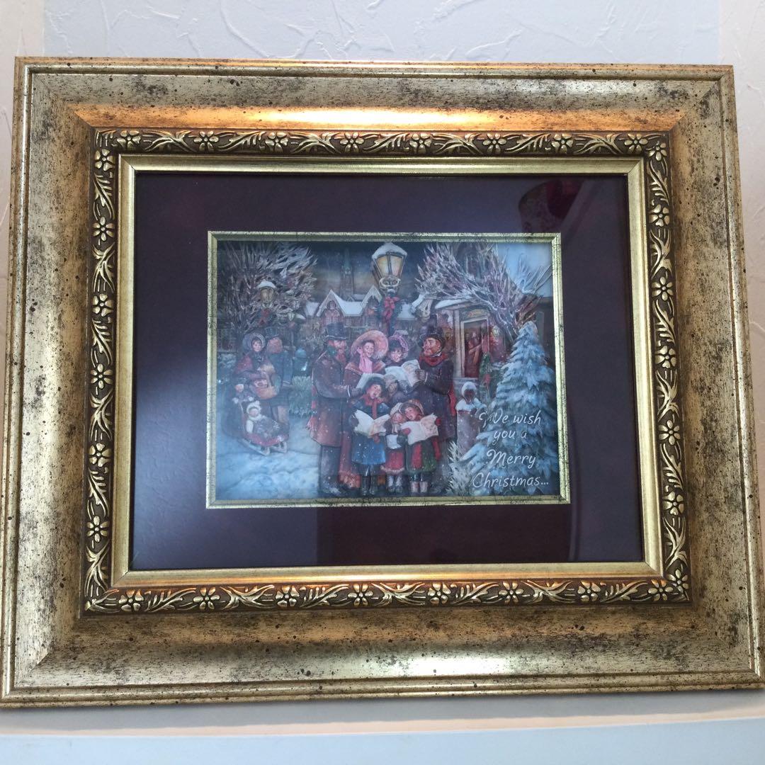 シャドーボックス 「we wish a merry Christmas」