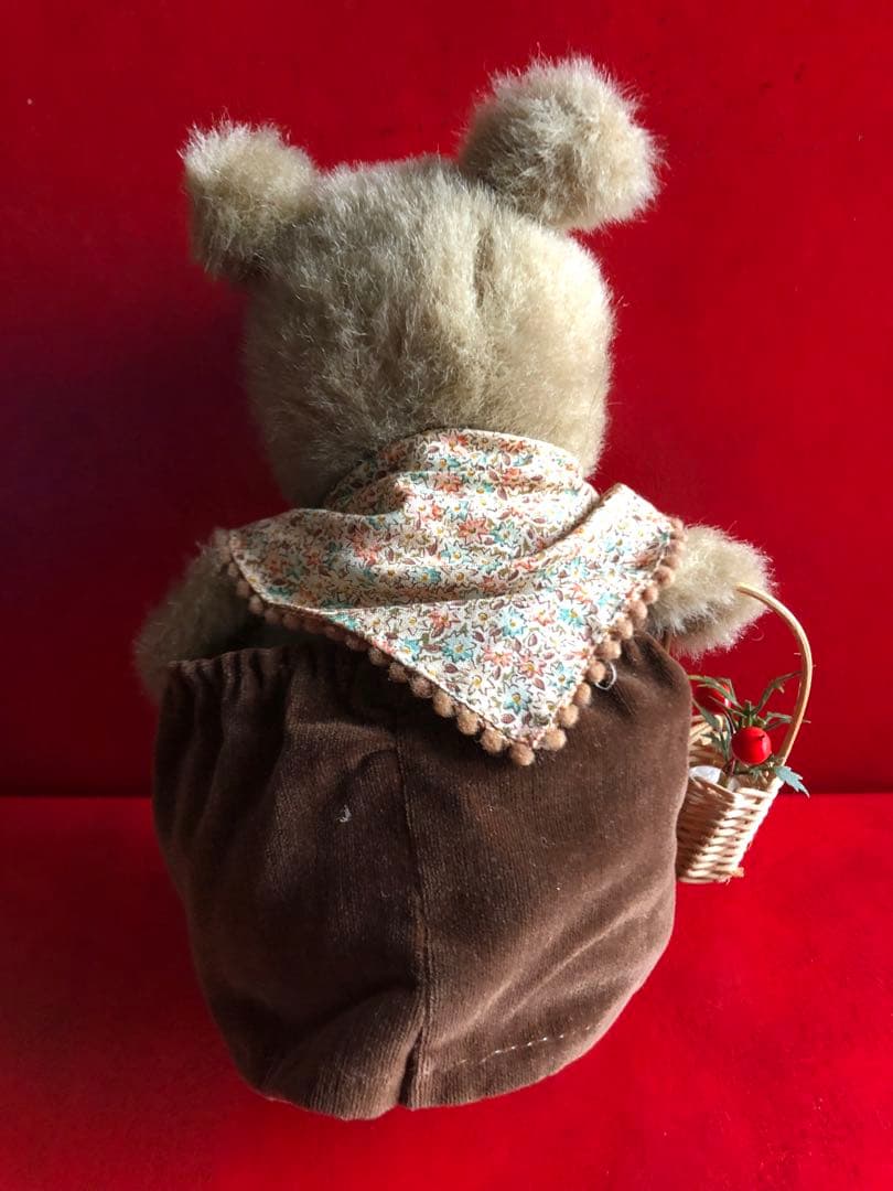 サンアロー 昭和レトロ、ねずみ、マウスお婆さんのぬいぐるみ