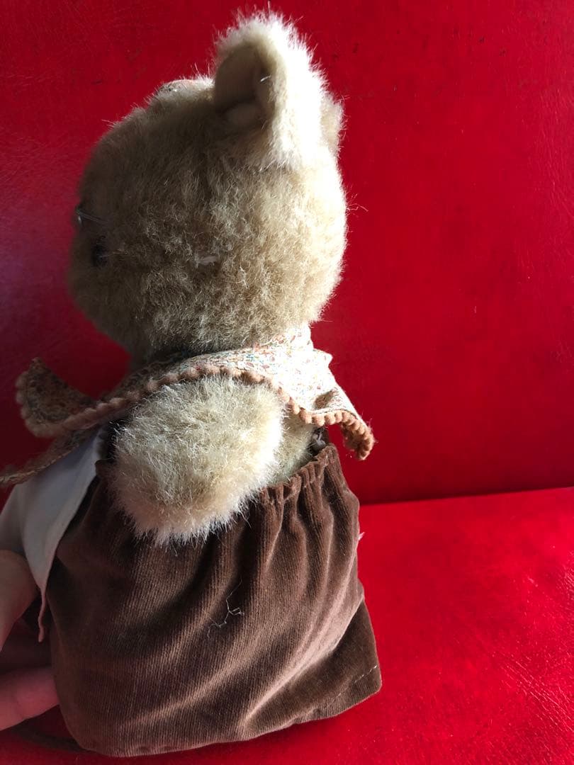 サンアロー 昭和レトロ、ねずみ、マウスお婆さんのぬいぐるみ