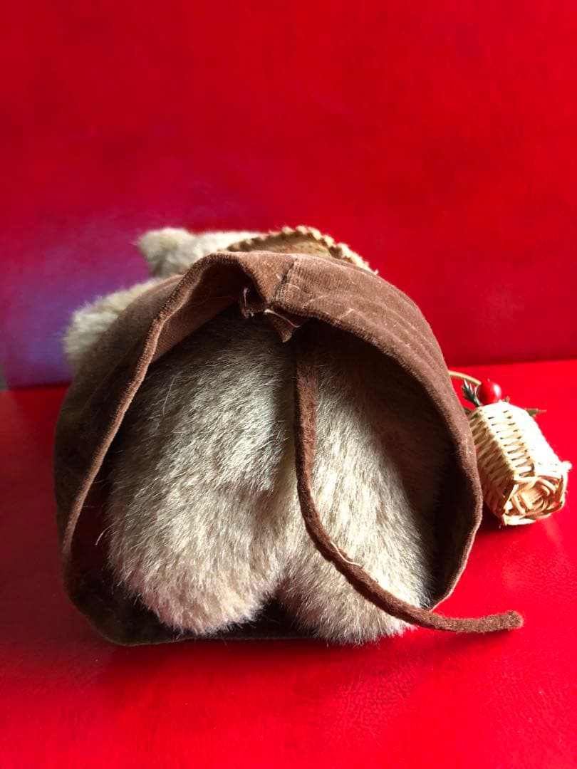 サンアロー 昭和レトロ、ねずみ、マウスお婆さんのぬいぐるみ