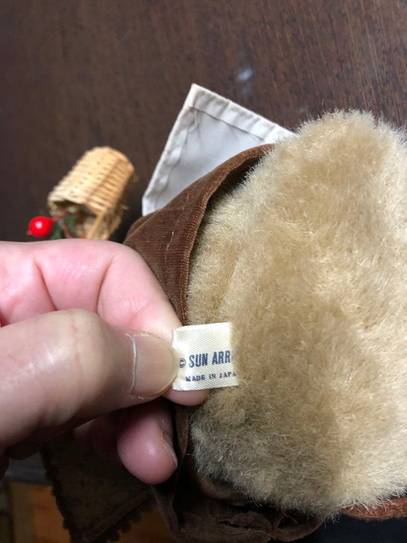 サンアロー 昭和レトロ、ねずみ、マウスお婆さんのぬいぐるみ