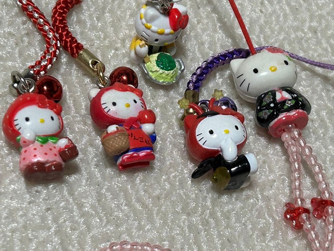 ハローキティ ご当地 ストラップ 5個セット