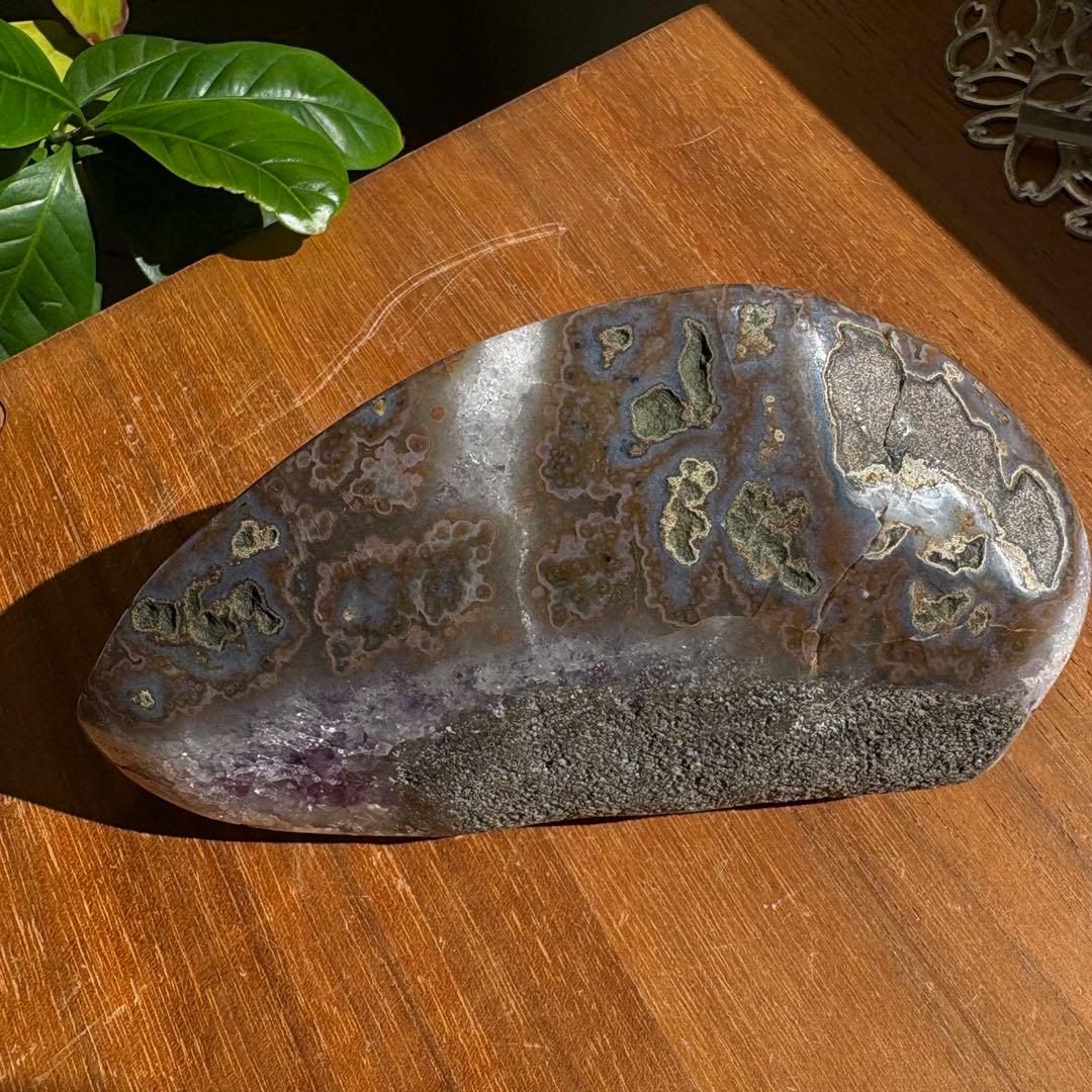 天然石 ブラジル産 アメジストドーム 置物672g