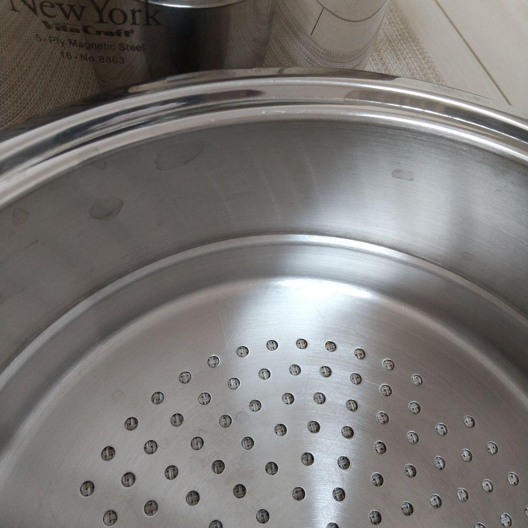 ビタクラフト ニューヨーク 両手鍋 4.0Lと中蒸し器