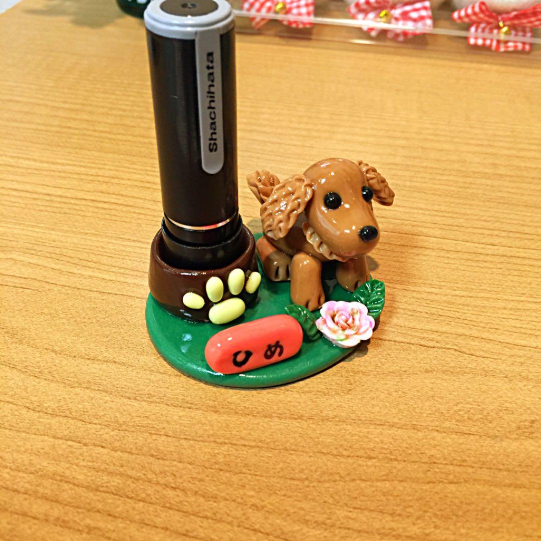 coco-m様❤ダックス コーギー ペン立て♡印鑑スタンド♡
