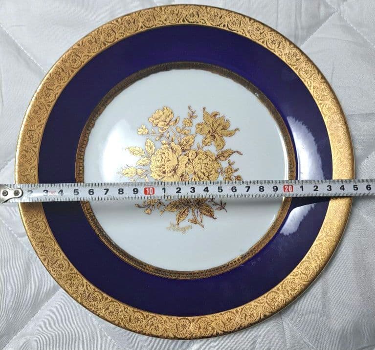 LIMOGES LEGLE リモージュ 25cmプレート 本金彩 フランス製磁器