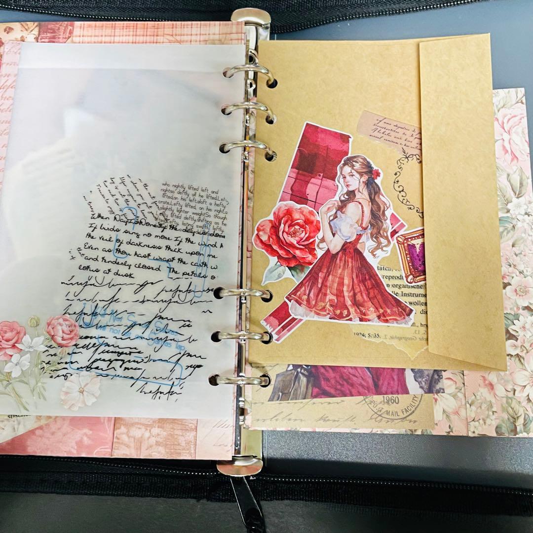 poyo ☆彡おすそ分けファイル　６穴バインダー　眺めて楽しめる ＋素材入り