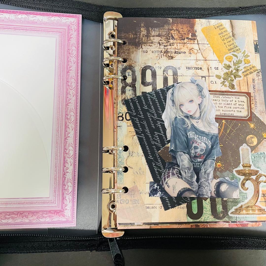 poyo ☆彡おすそ分けファイル　６穴バインダー　眺めて楽しめる ＋素材入り