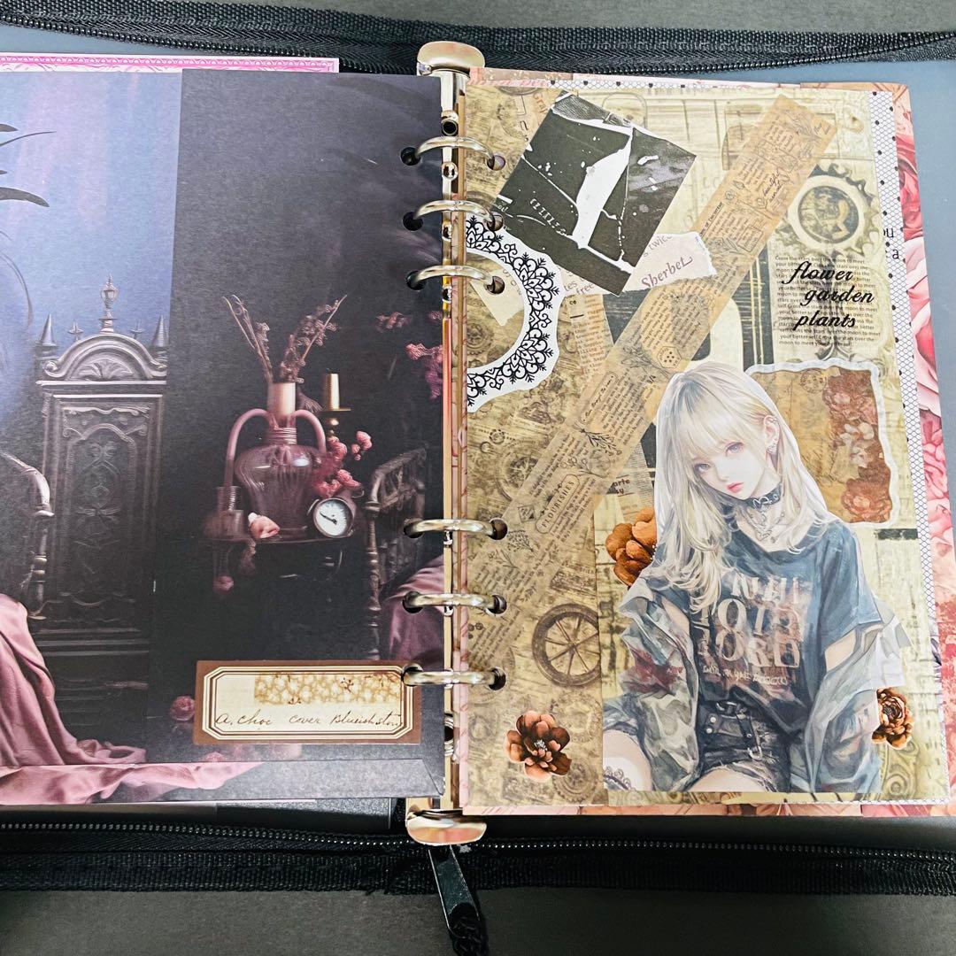 poyo ☆彡おすそ分けファイル　６穴バインダー　眺めて楽しめる ＋素材入り