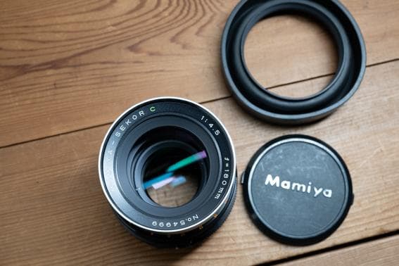 Mamiya RB67用 180mm F4.5 ＋ 中間リング2種セット