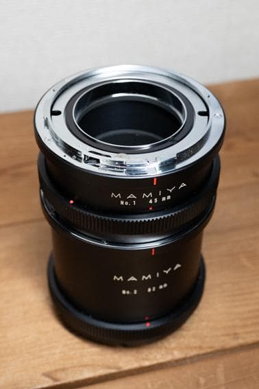 Mamiya RB67用 180mm F4.5 ＋ 中間リング2種セット