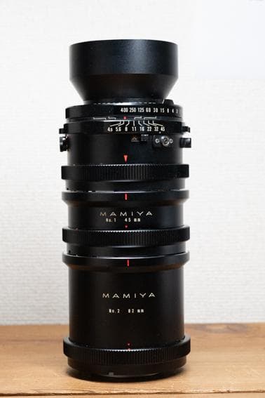 Mamiya RB67用 180mm F4.5 ＋ 中間リング2種セット