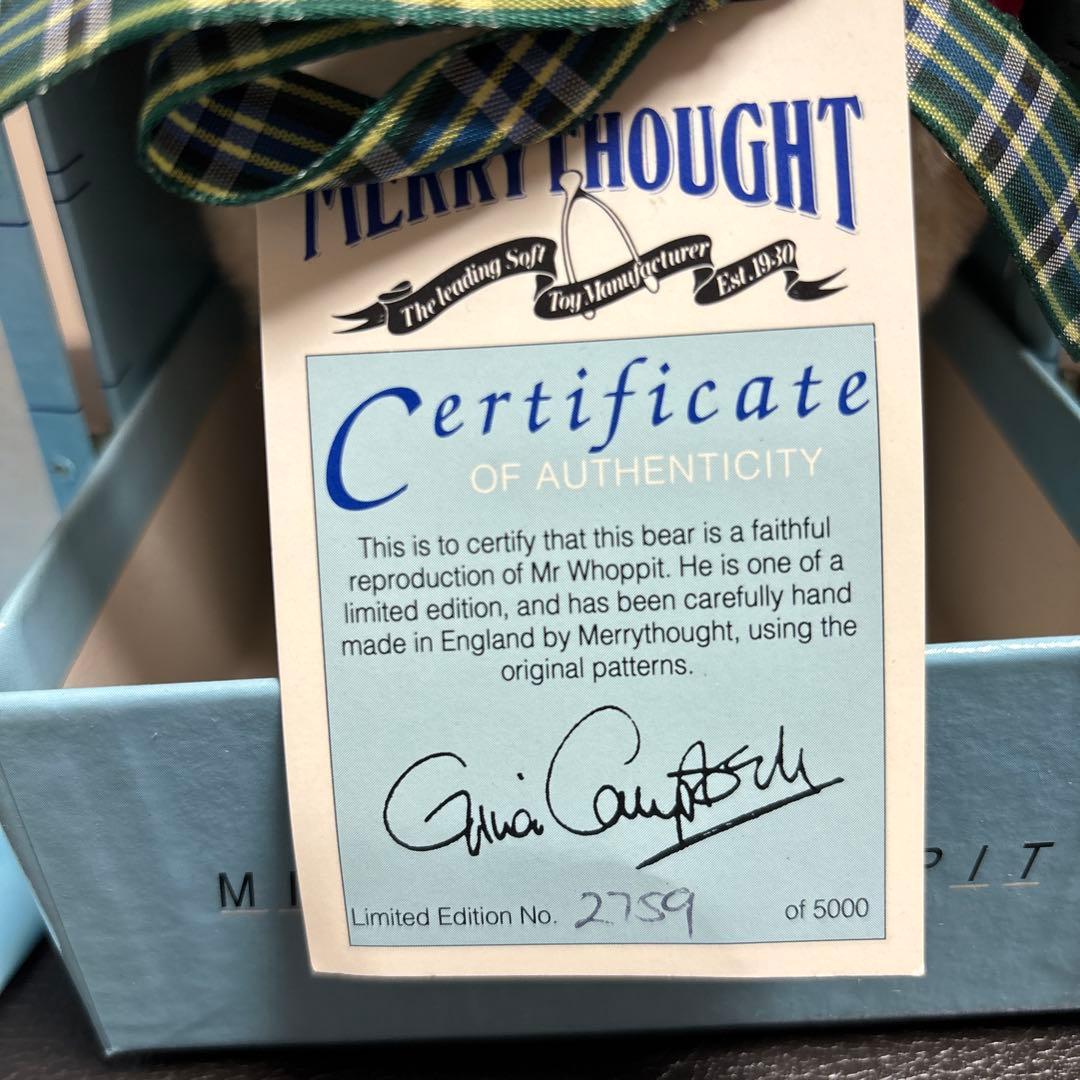 Merrythought Mister Whoppit 限定版