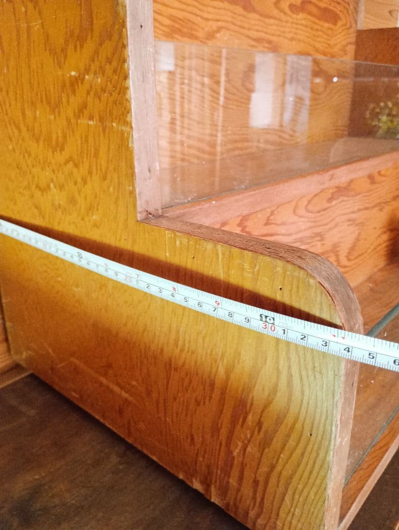 ショーケース　レトロ　アンティーク　2段ひな壇　ラック【貴重】