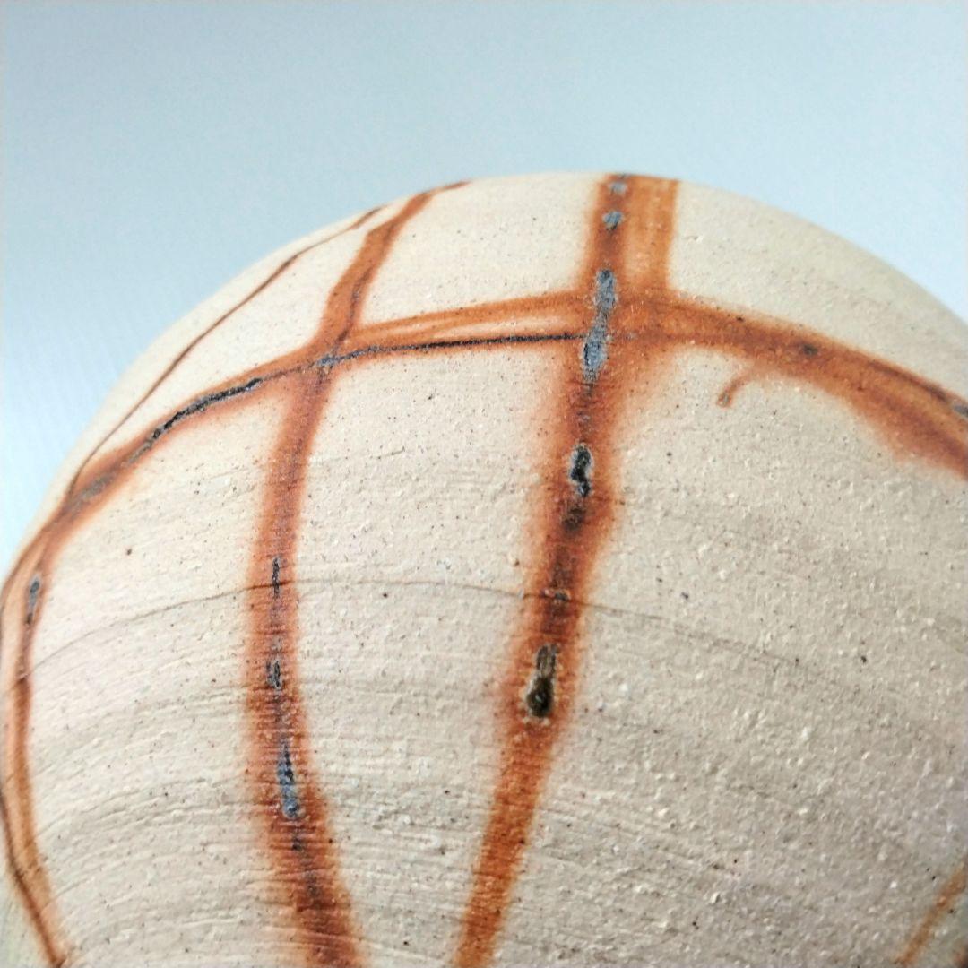 備前焼 緋襷 ヒダスキ 花器 壺型 たち吉 謹製 フラワーベース 花瓶 花入