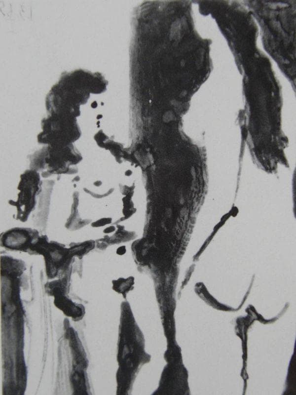 パブロ ピカソ(PABLO PICASSO)、【二人の女】、希少画集より