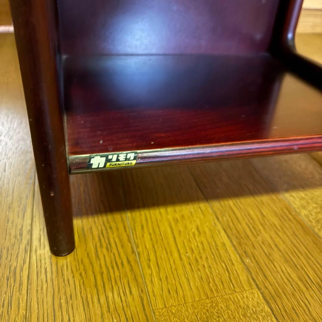 オールドカリモク スリッパラック ダークブラウン 昭和レトロ