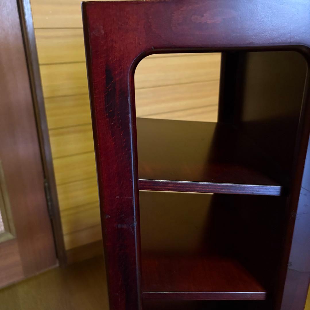 オールドカリモク スリッパラック ダークブラウン 昭和レトロ