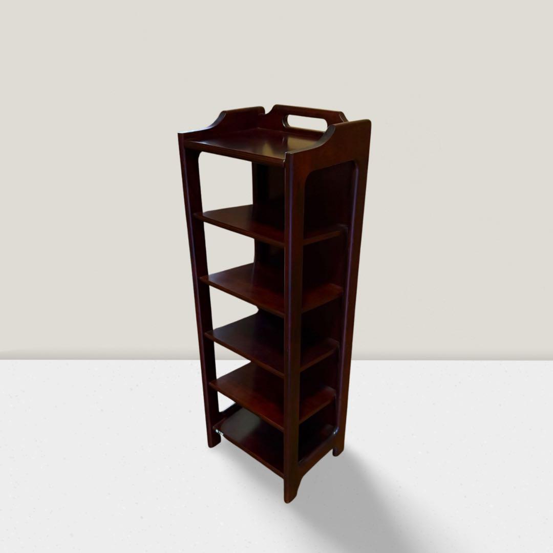 オールドカリモク スリッパラック ダークブラウン 昭和レトロ