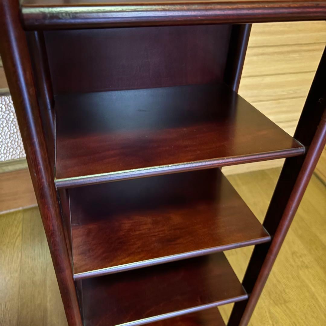 オールドカリモク スリッパラック ダークブラウン 昭和レトロ