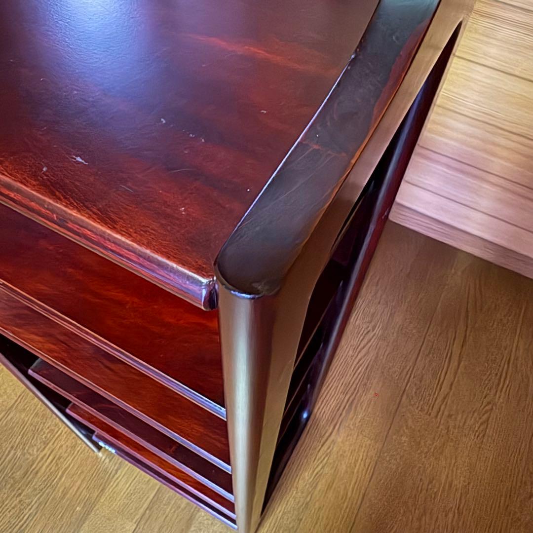 オールドカリモク スリッパラック ダークブラウン 昭和レトロ