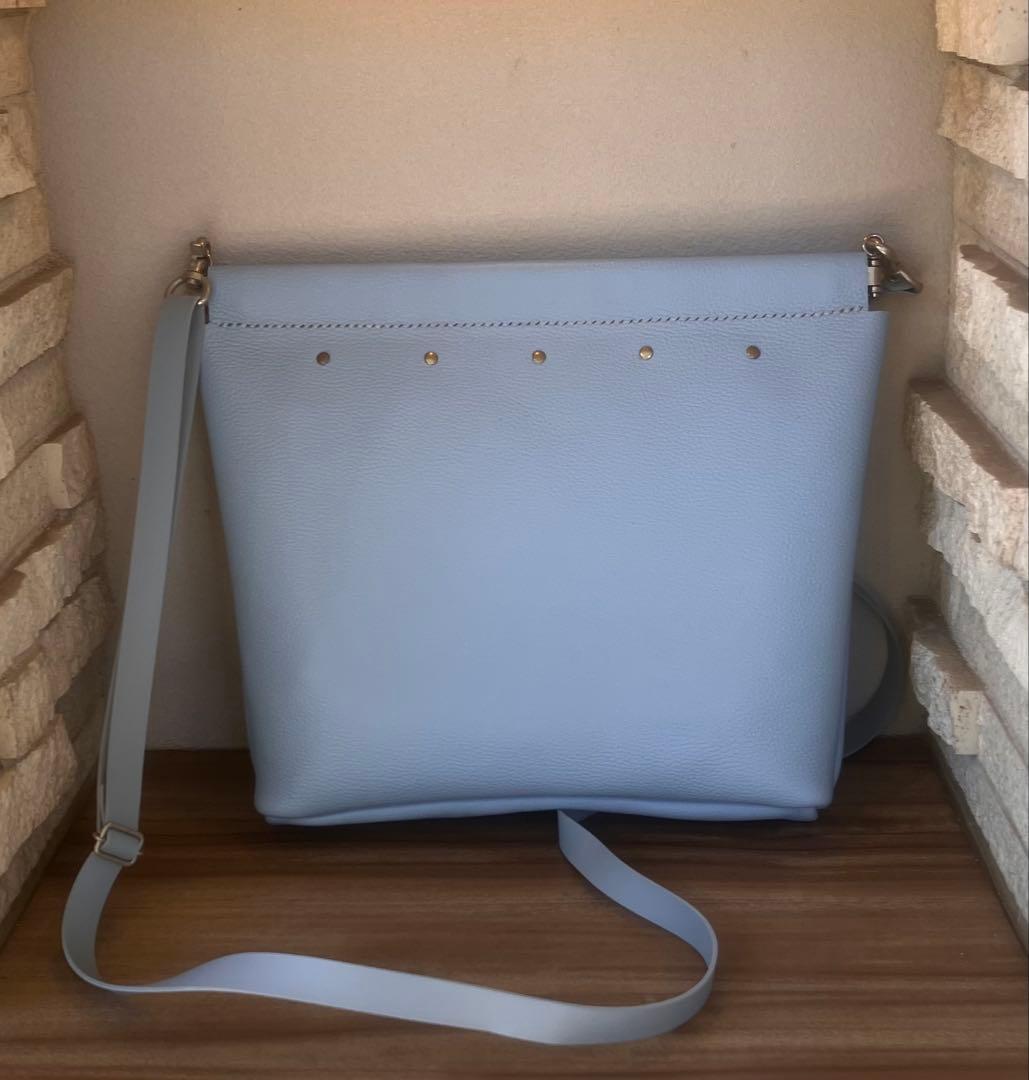 ベルト変更　30cm小判開口口金付きハンドメイド作品-レザーショルダーバッグ