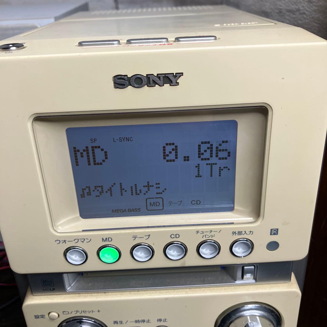 SONY CMT-M35WM コンポ MD CD再生可 スピーカー付