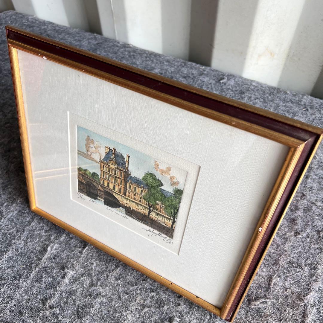 G29激安早い者勝ち✨ 限定250部 パリ建物画 額入りアート 1989年 風景