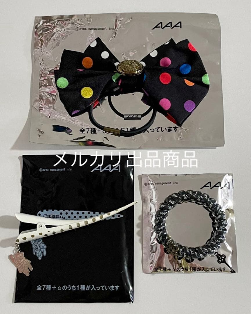 AAA レア レインボー シークレット え〜パンダ ボールペン タオル ヘアゴム