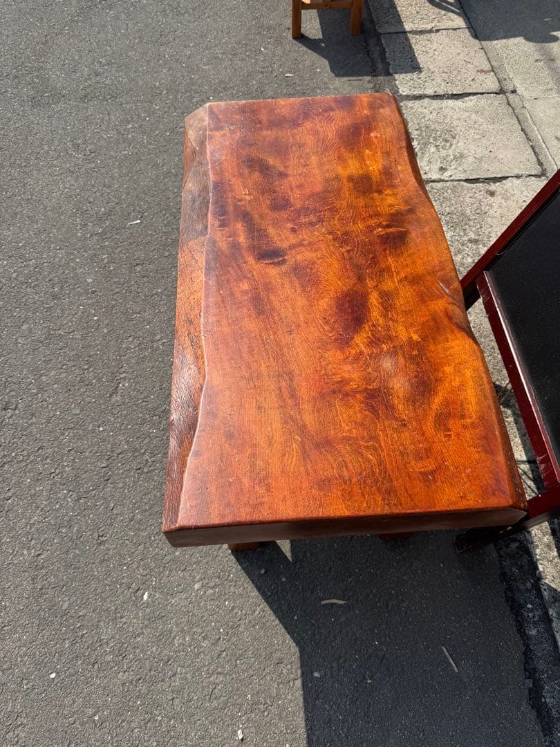 欅？　木製テーブル 長方形