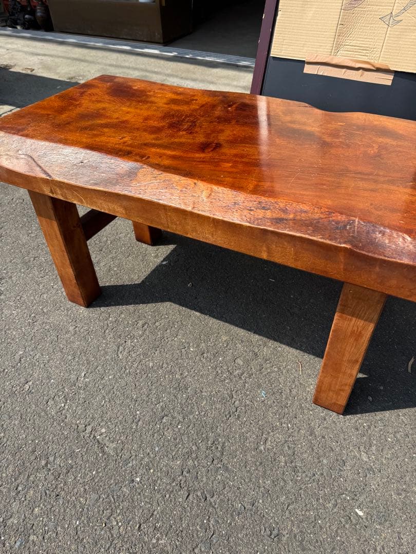 欅？　木製テーブル 長方形