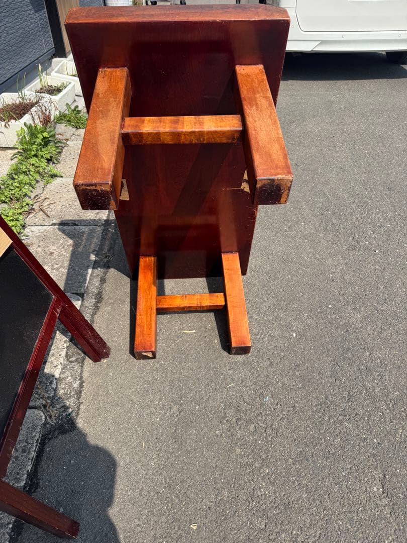 欅？　木製テーブル 長方形