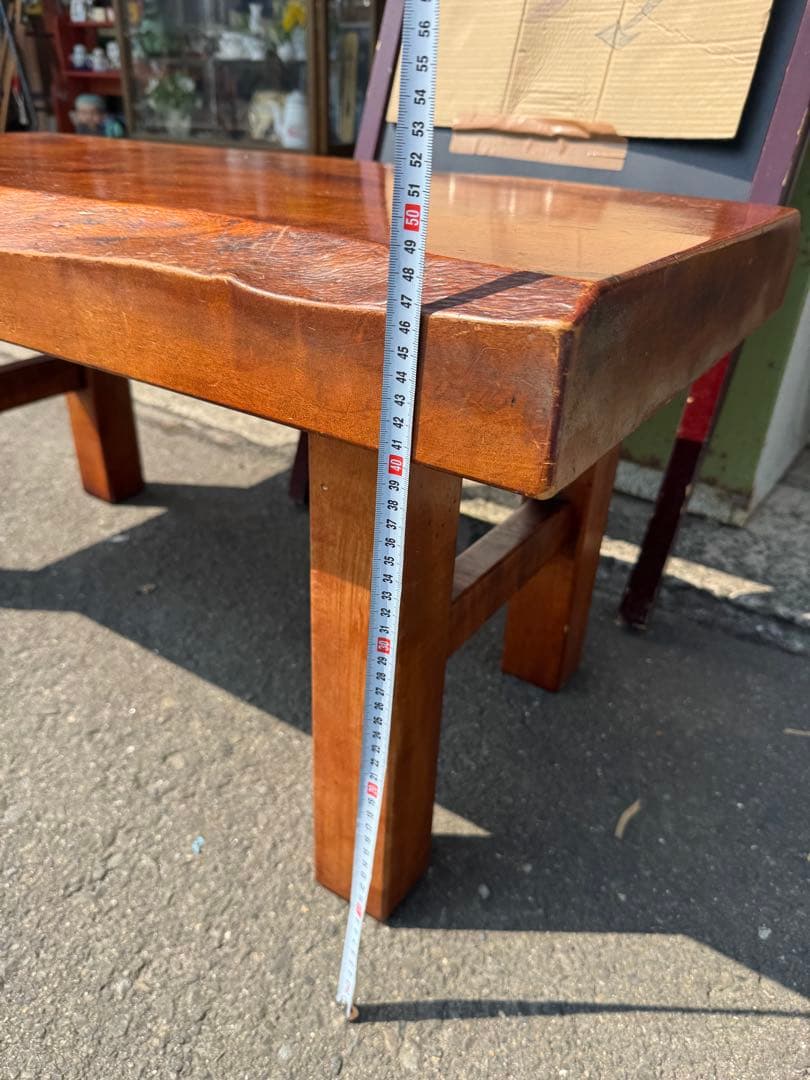 欅？　木製テーブル 長方形