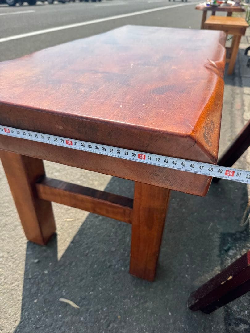 欅？　木製テーブル 長方形