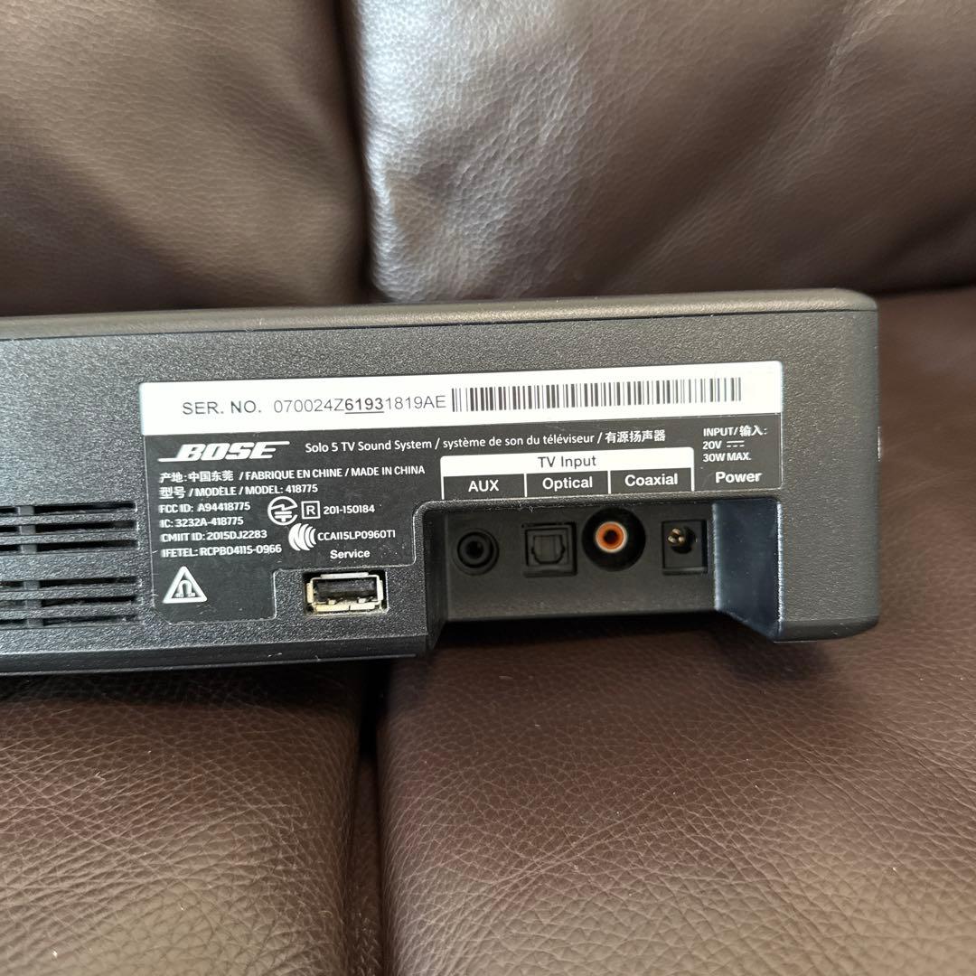 g*s様 Bose Solo 5 サウンドバー