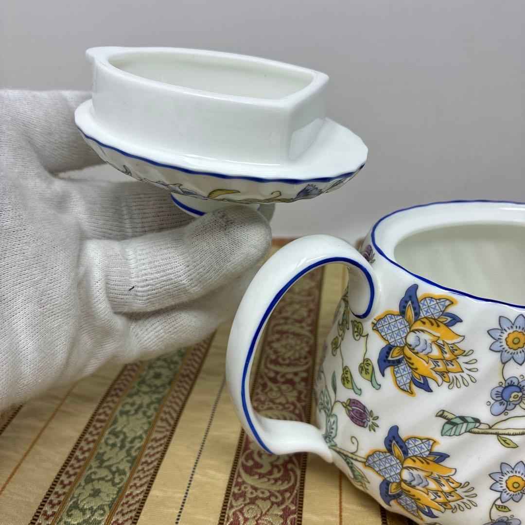 ミントン ハドンホール ブルー ティーポット Sサイズ 未使用極美品 コーヒー