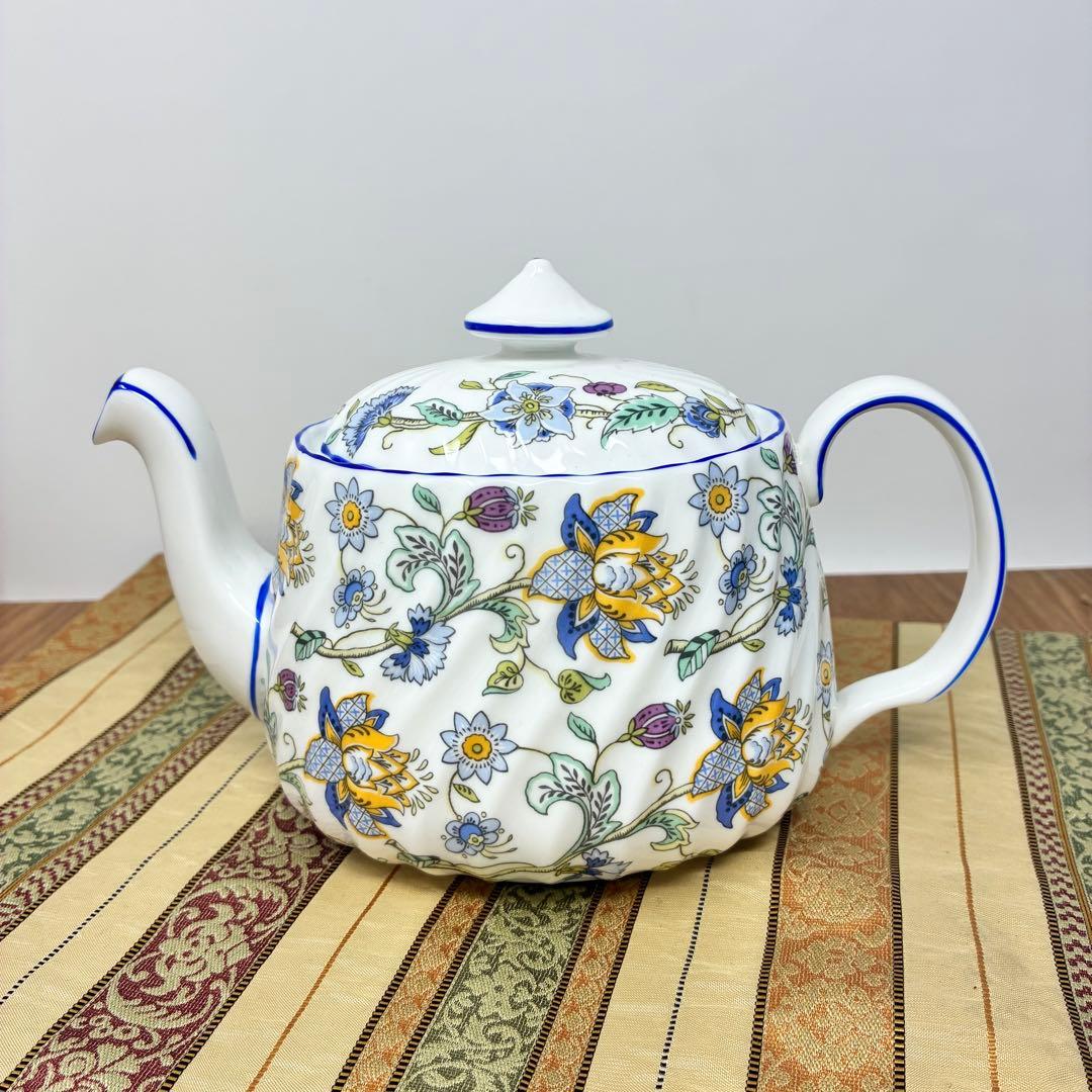 ミントン ハドンホール ブルー ティーポット Sサイズ 未使用極美品 コーヒー