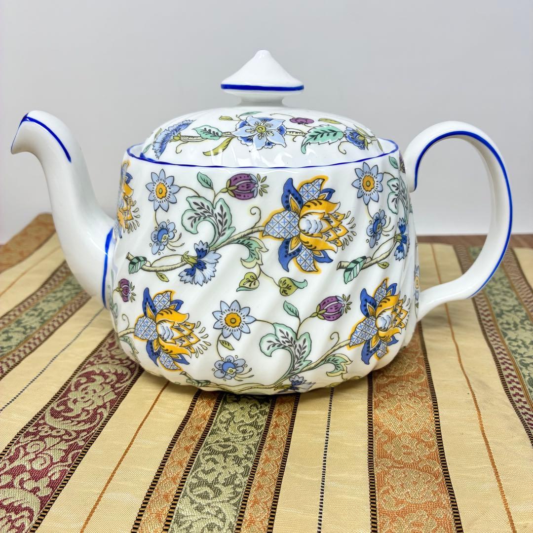 ミントン ハドンホール ブルー ティーポット Sサイズ 未使用極美品 コーヒー