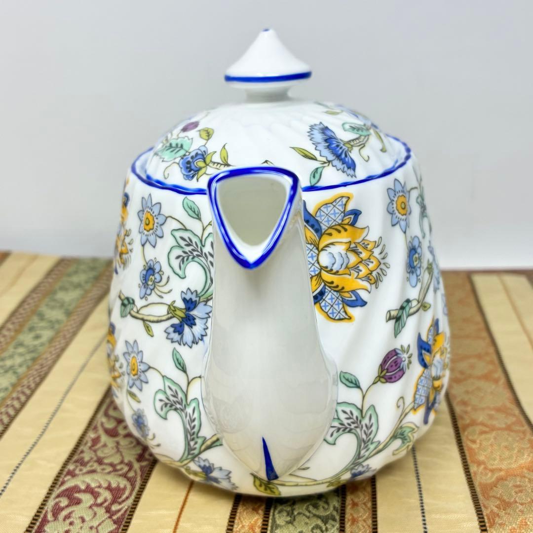 ミントン ハドンホール ブルー ティーポット Sサイズ 未使用極美品 コーヒー