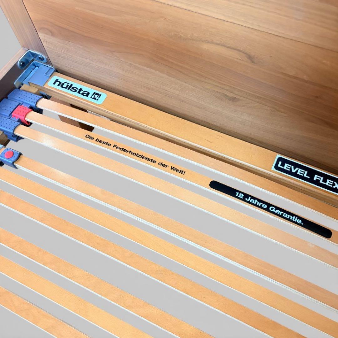 カリモク シングルベッド＋ヒュルスタ製ウッドスプリング＋カリモク マットレス