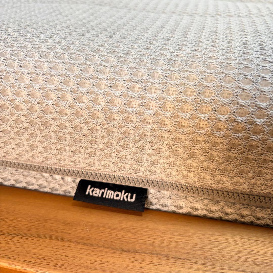 カリモク シングルベッド＋ヒュルスタ製ウッドスプリング＋カリモク マットレス