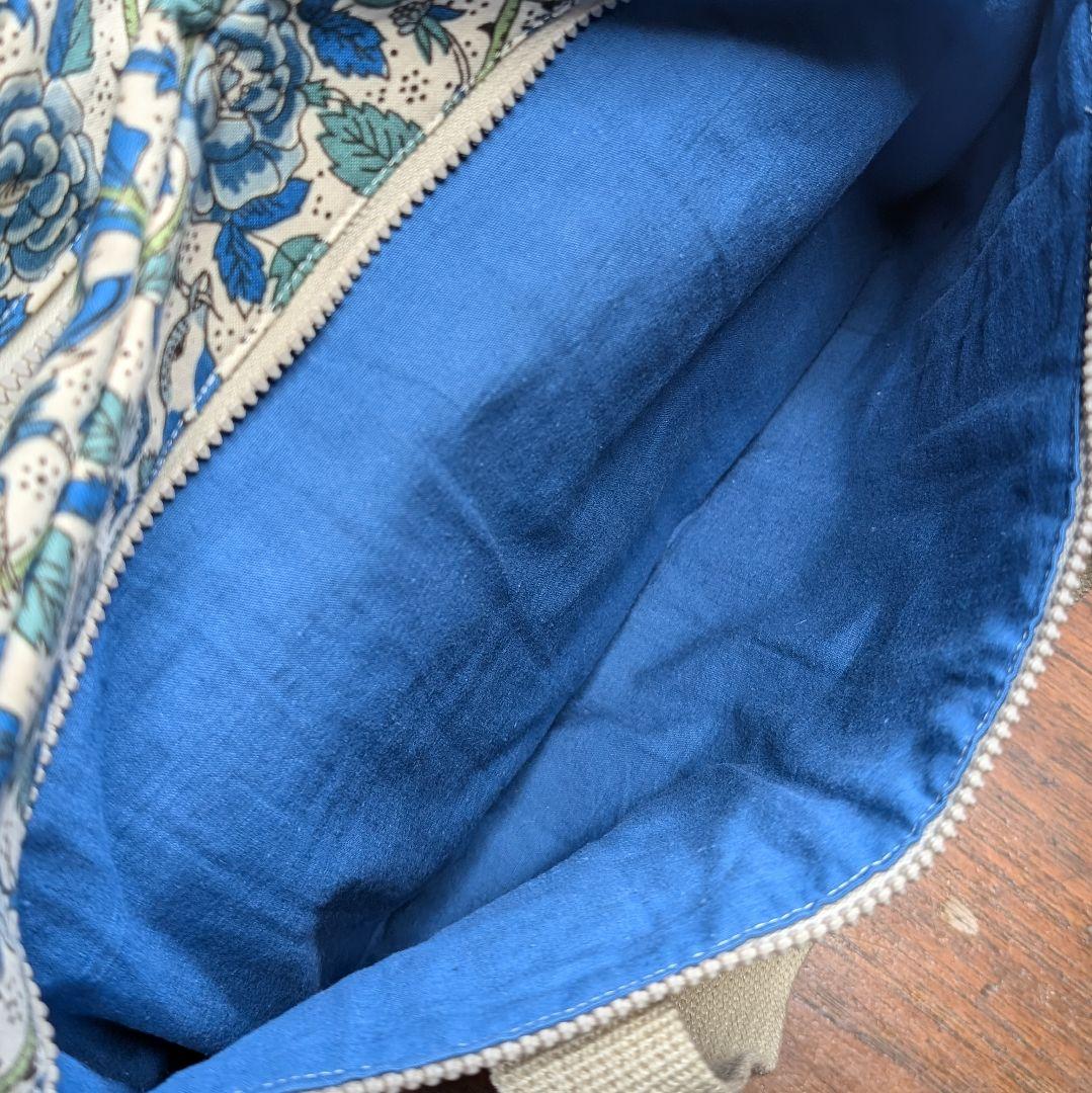 花柄 ボストンバッグ キャンバス