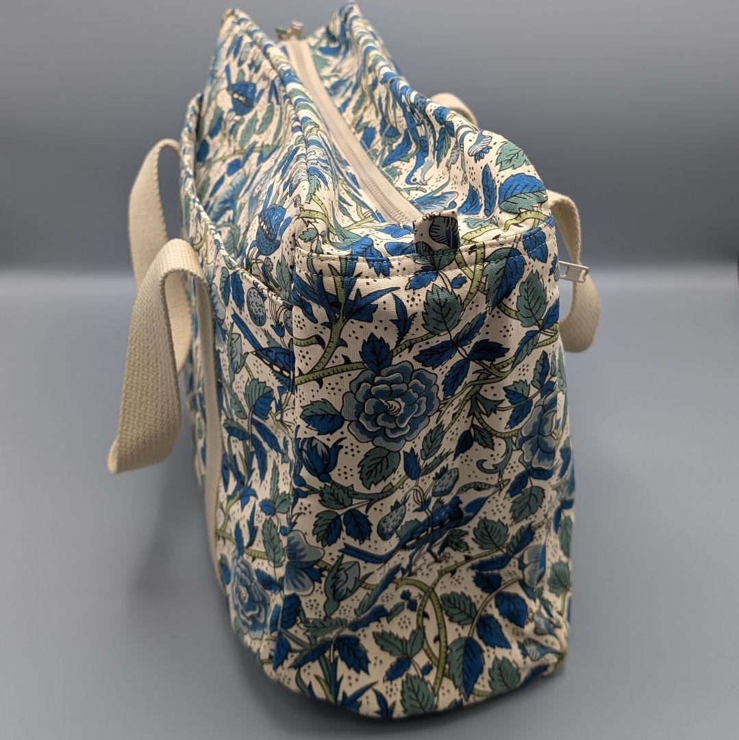 花柄 ボストンバッグ キャンバス