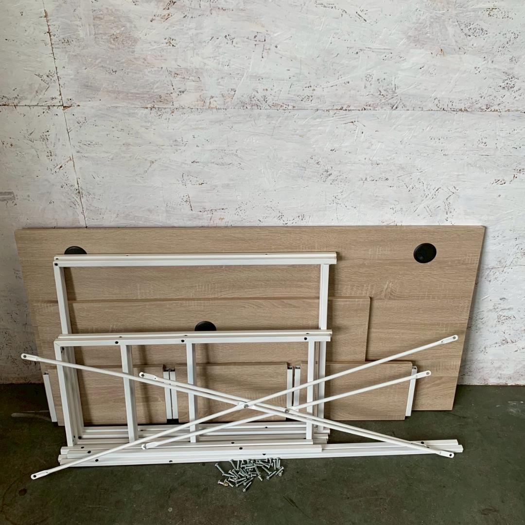 【モダンデコ】 L字型 パソコンデスク ワークデスク 組み立て式 A0445