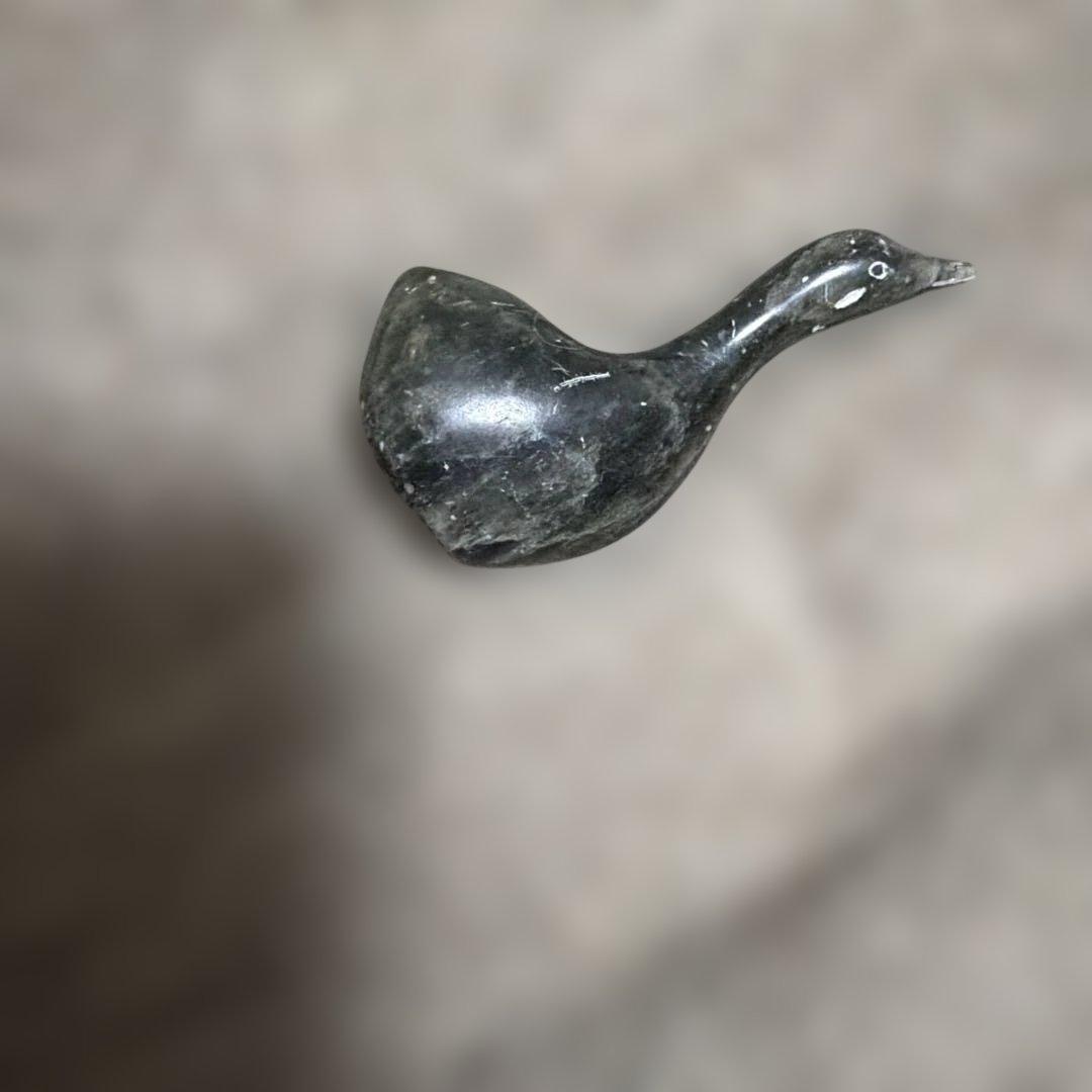 ソープストーン　オットセイ　彫刻置物