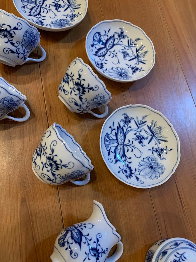 マイセン　ブルーオニオン　ティーセット