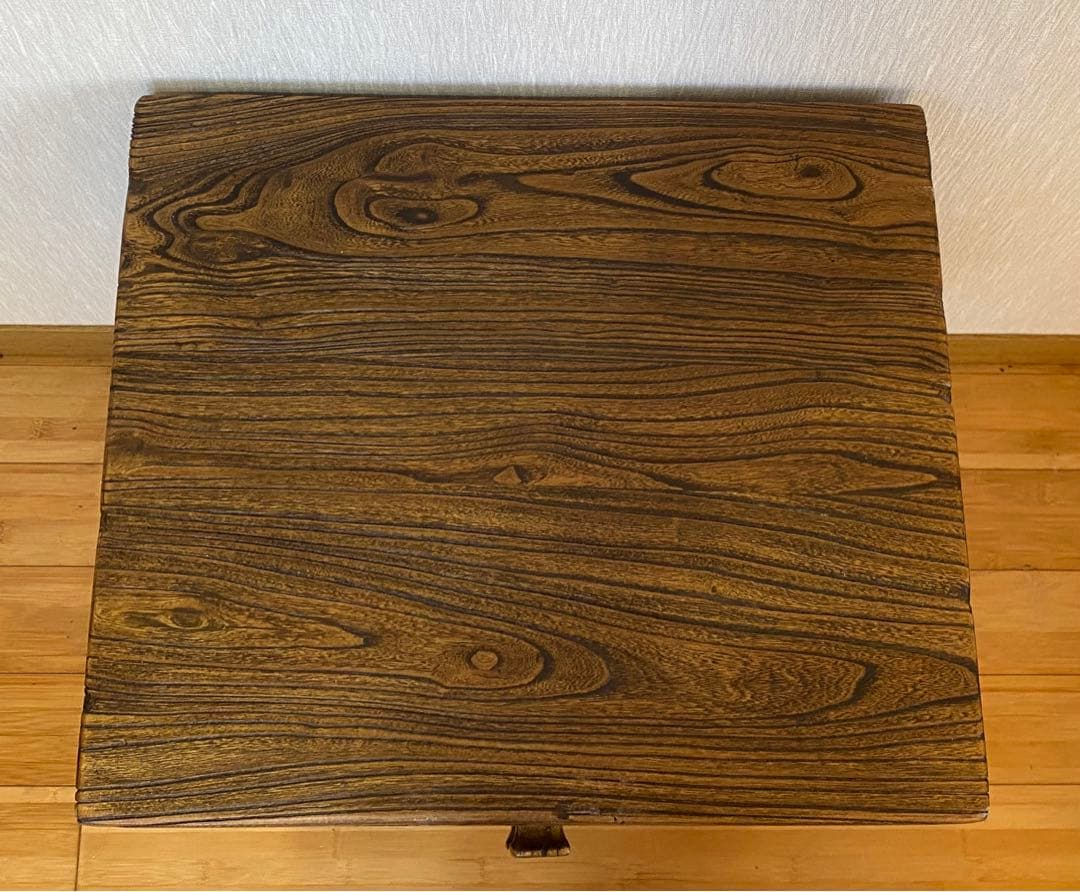 アンティーク　2段引き出し付き台　　家具古木製