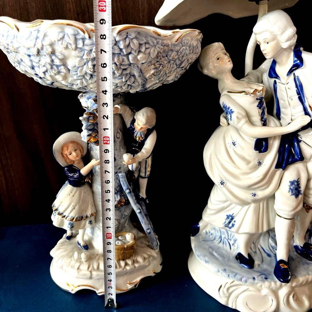 西洋アンティーク風ドールスタンド、小物入れ　2点