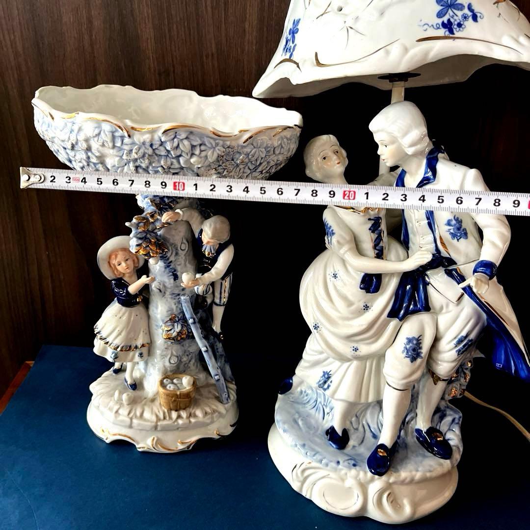 西洋アンティーク風ドールスタンド、小物入れ　2点