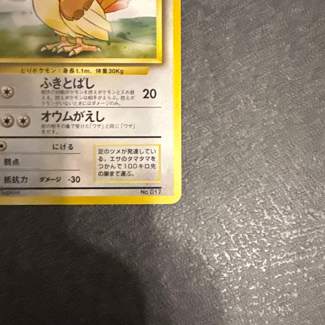 ピジョン　初版　右下マークなし　ポケモンカードゲーム　旧裏面